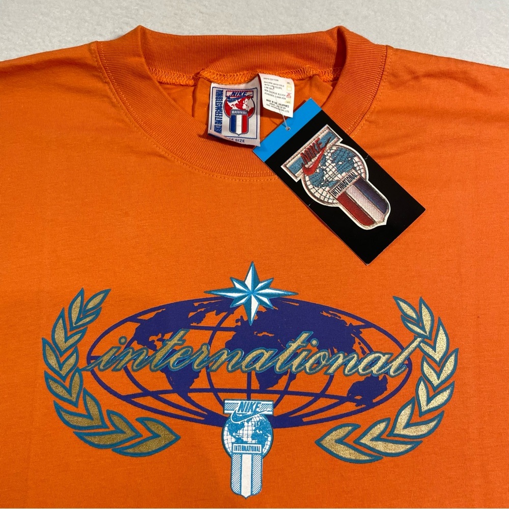 Vintage Nike International Unisex T Shirt Free Size NWT!